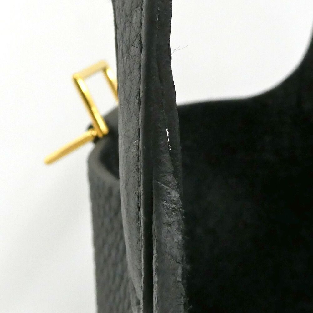 Hermes Picotin Lock PM 18 Black Gold Taurillon Clemence — view 7