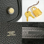 Hermes Picotin Lock PM 18 Black Gold Taurillon Clemence — view 9
