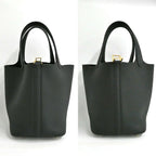 Hermes Picotin Lock PM 18 Black Gold Taurillon Clemence — view 3