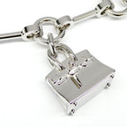 Hermes Bijou Bag Charm Metal Leather Black Granny Apple — view 3