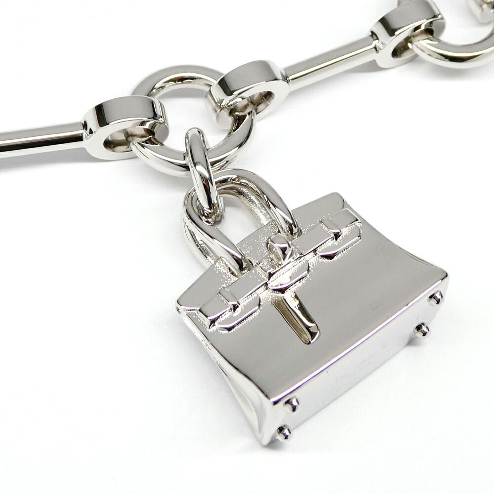 Hermes Bijou Bag Charm Metal Leather Black Granny Apple — view 3