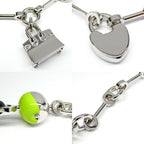 Hermes Bijou Bag Charm Metal Leather Black Granny Apple — view 7