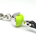 Hermes Bijou Bag Charm Metal Leather Black Granny Apple — view 5