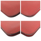 Hermes Dogon GM Rouge Tomato Red Gold Togo Wallet — view 3