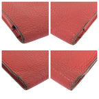 Hermes Dogon GM Rouge Tomato Red Gold Togo Wallet — view 4