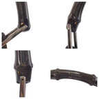 Gucci Bamboo Brown Silver Suede 008 Shoulder — view 5