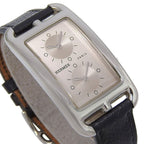 Hermes Cape Cod 2 Zone Duzon Stainless Steel Leather Quartz Analog Display — view 3