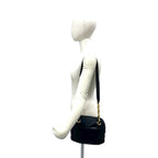 Loewe Vintage Anagram Logo Nappa Leather Shoulder Bag Black — view 2