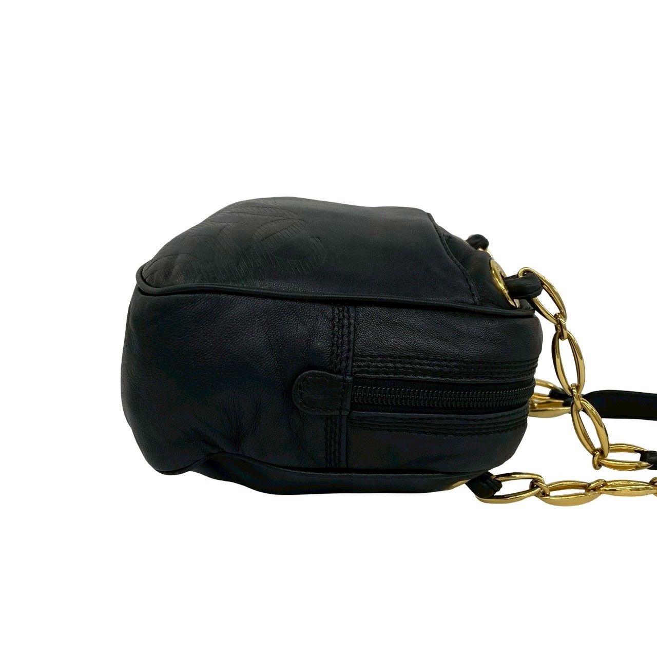Loewe Vintage Anagram Logo Nappa Leather Shoulder Bag Black — view 6