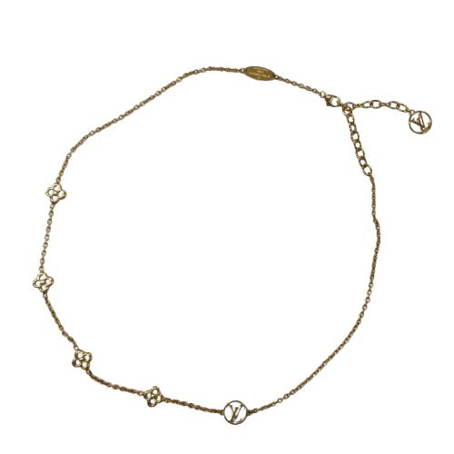 Louis Vuitton Flower Full Necklace Gold