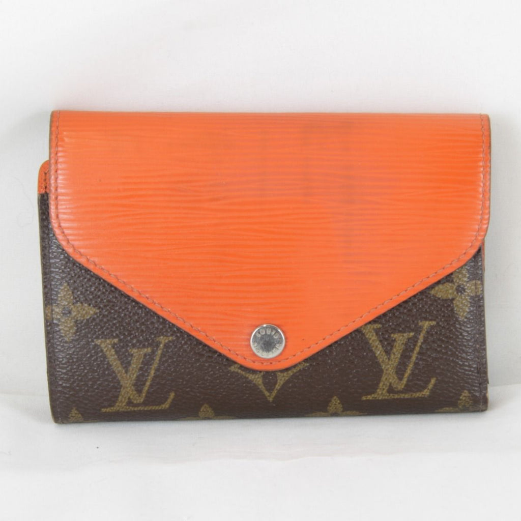 Louis Vuitton Portefeuille Ma Trifold Wallet Monogram Canvas Epi Leather Orange
