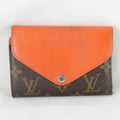 Louis Vuitton Portefeuille Ma Trifold Wallet Monogram Canvas Epi Leather Orange