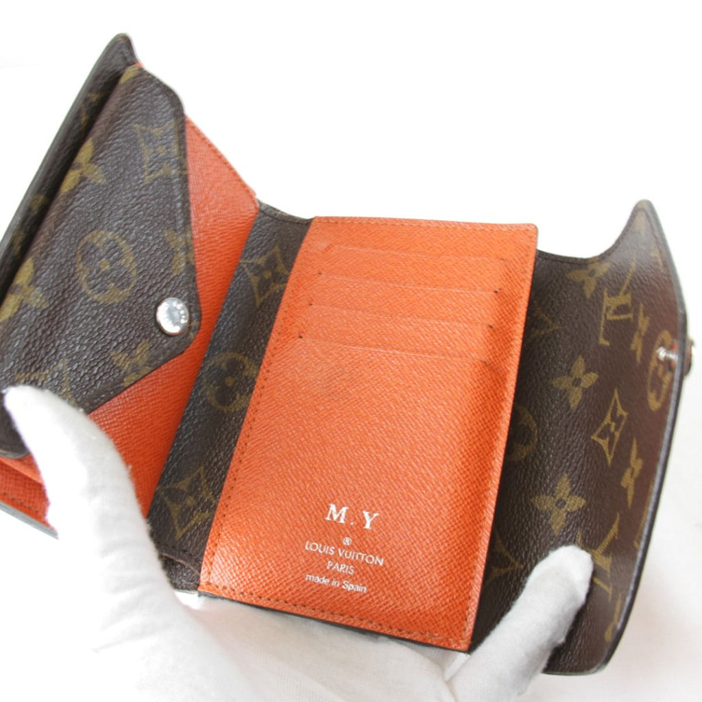 Louis Vuitton Portefeuille Ma Trifold Wallet Monogram Canvas Epi Leather Orange — view 7