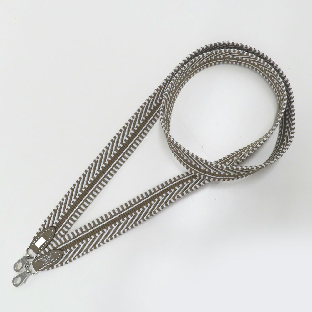 Hermes For Bandouliere Sangle Caval Etoupe Bag Shoulder Strap — view 3