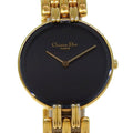 Dior Bakira 46 Gold Plated Quartz Analog Display Black Dial Watch
