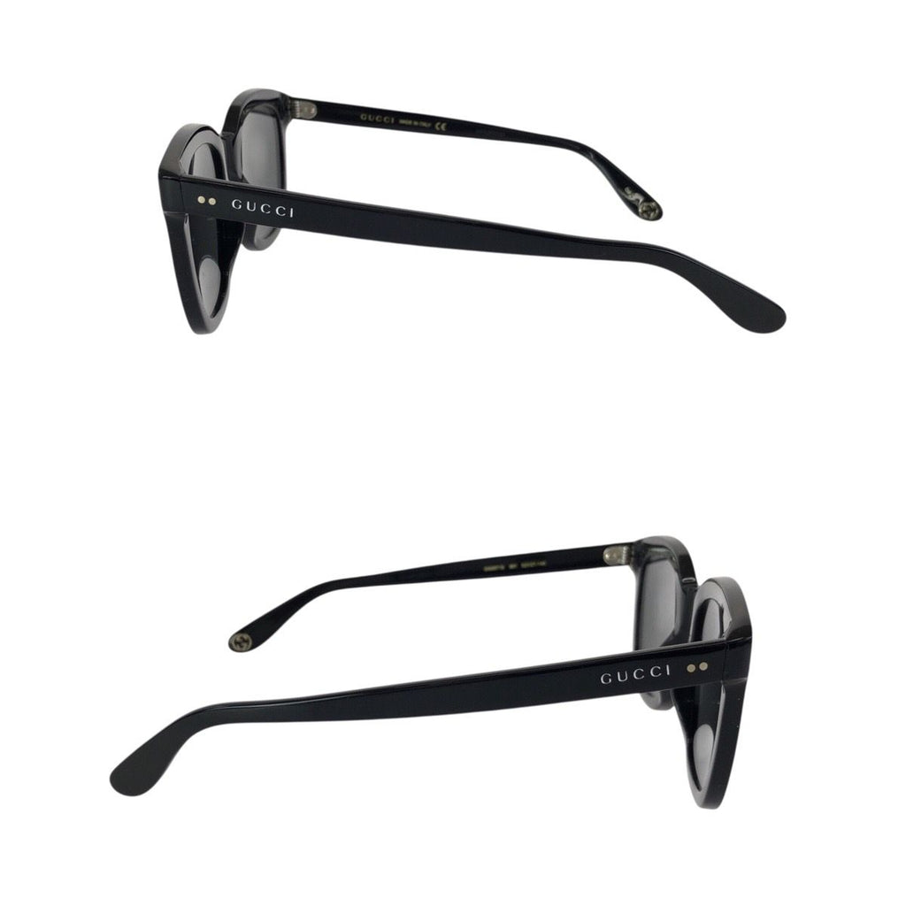 Gucci Logo Black Silver Acetate Sunglasses Eyewear — view 4