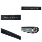 Gucci Logo Black Silver Acetate Sunglasses Eyewear — view 7