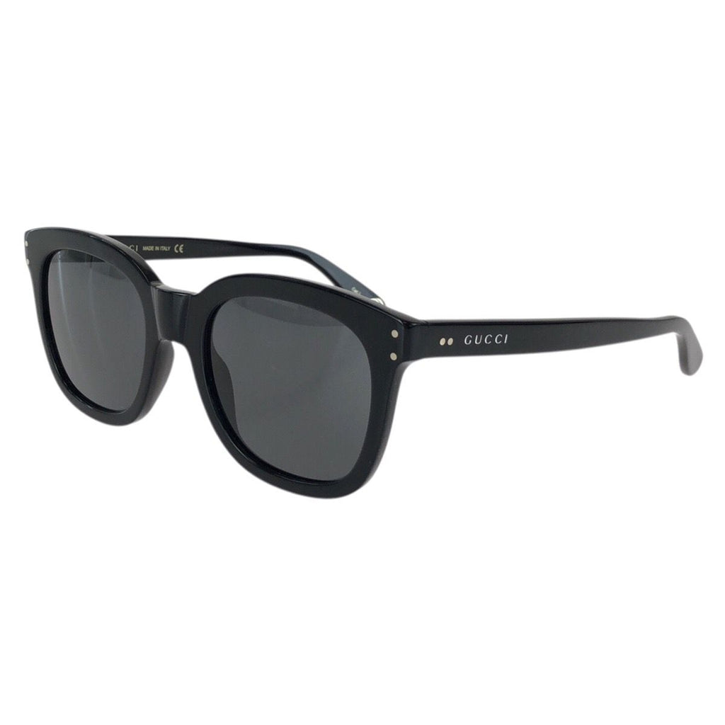 Gucci Logo Black Silver Acetate Sunglasses Eyewear