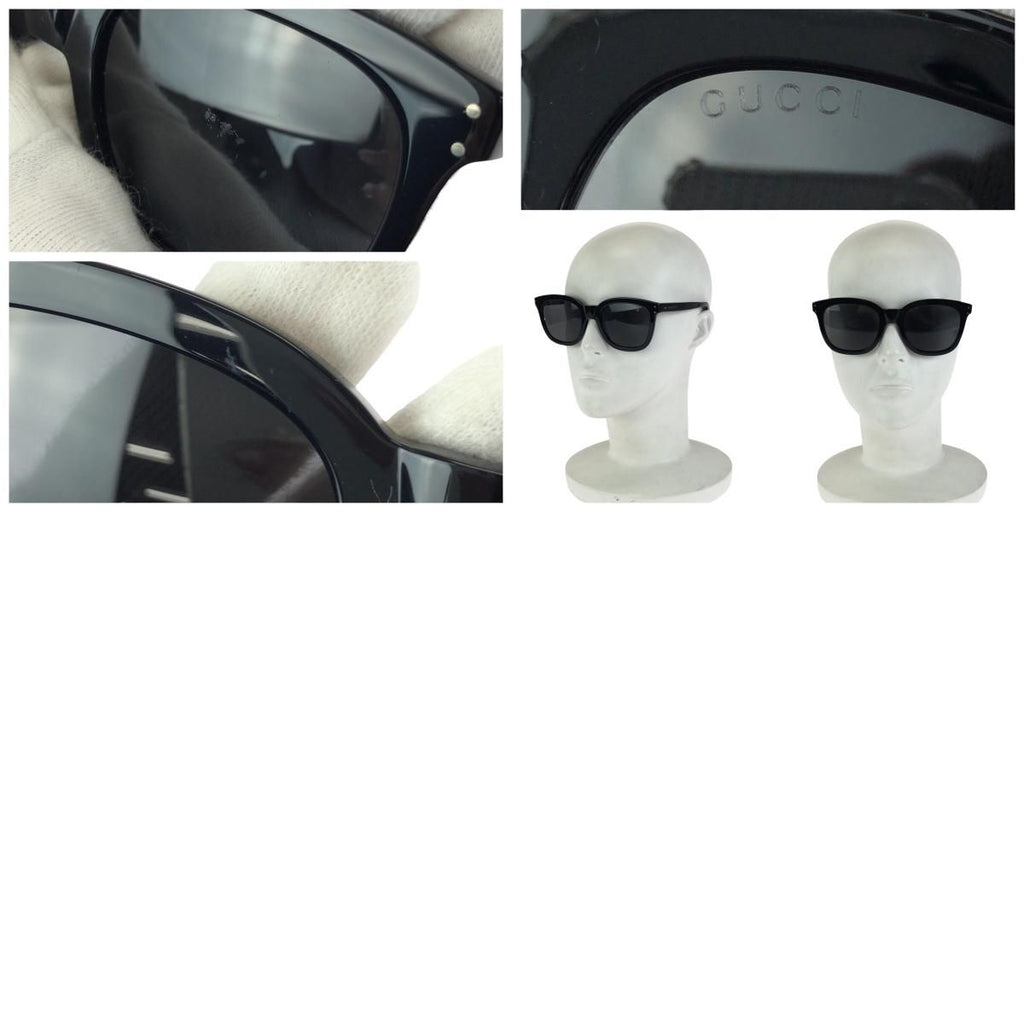 Gucci Logo Black Silver Acetate Sunglasses Eyewear — view 9
