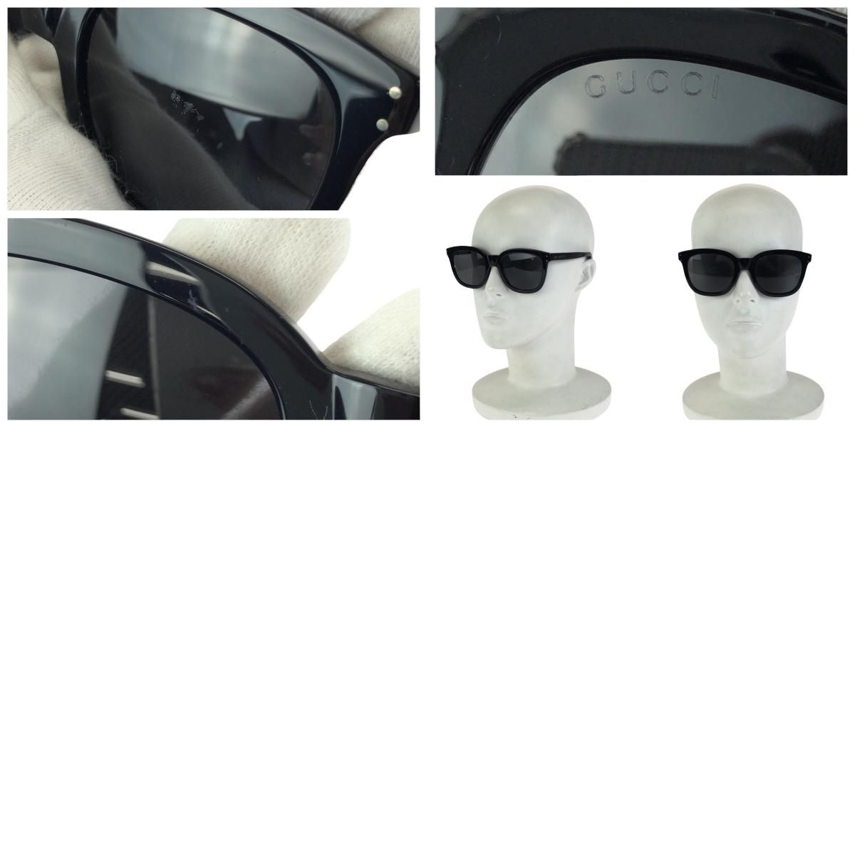 Gucci Logo Black Silver Acetate Sunglasses Eyewear — view 9