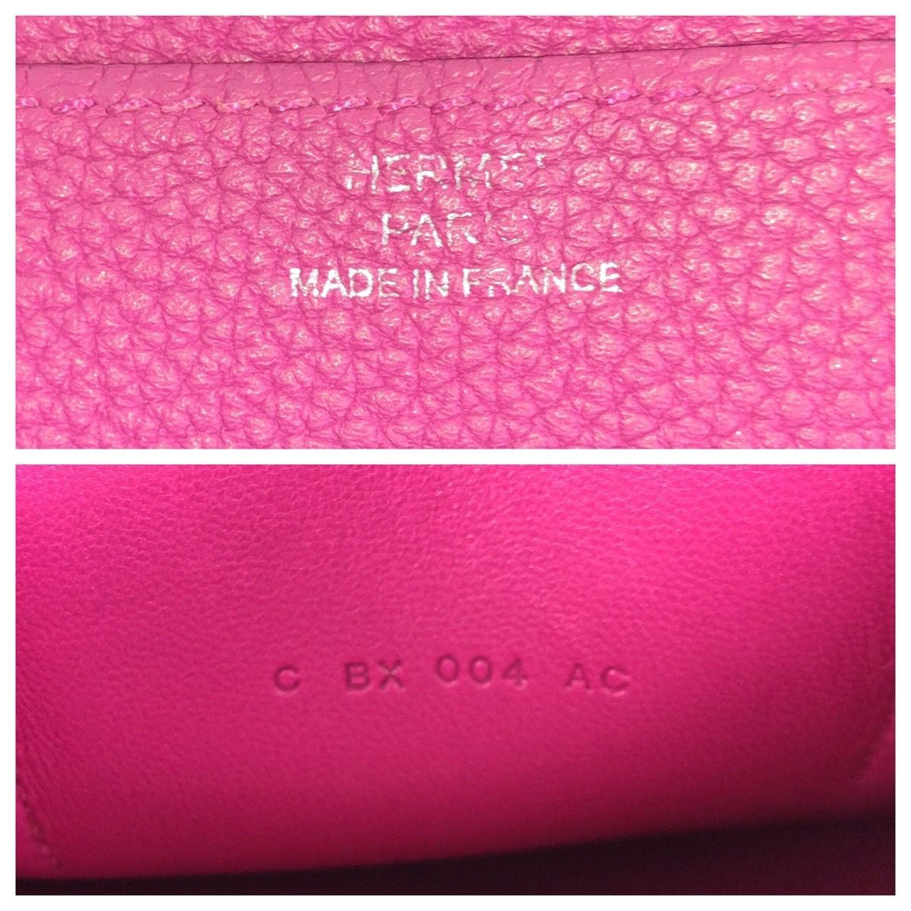 Hermes Dogon GM Rosepurple Pink Silver Togo Wallet — view 5