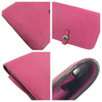 Hermes Dogon GM Rosepurple Pink Silver Togo Wallet — view 6