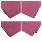 Hermes Dogon GM Rosepurple Pink Silver Togo Wallet — view 4
