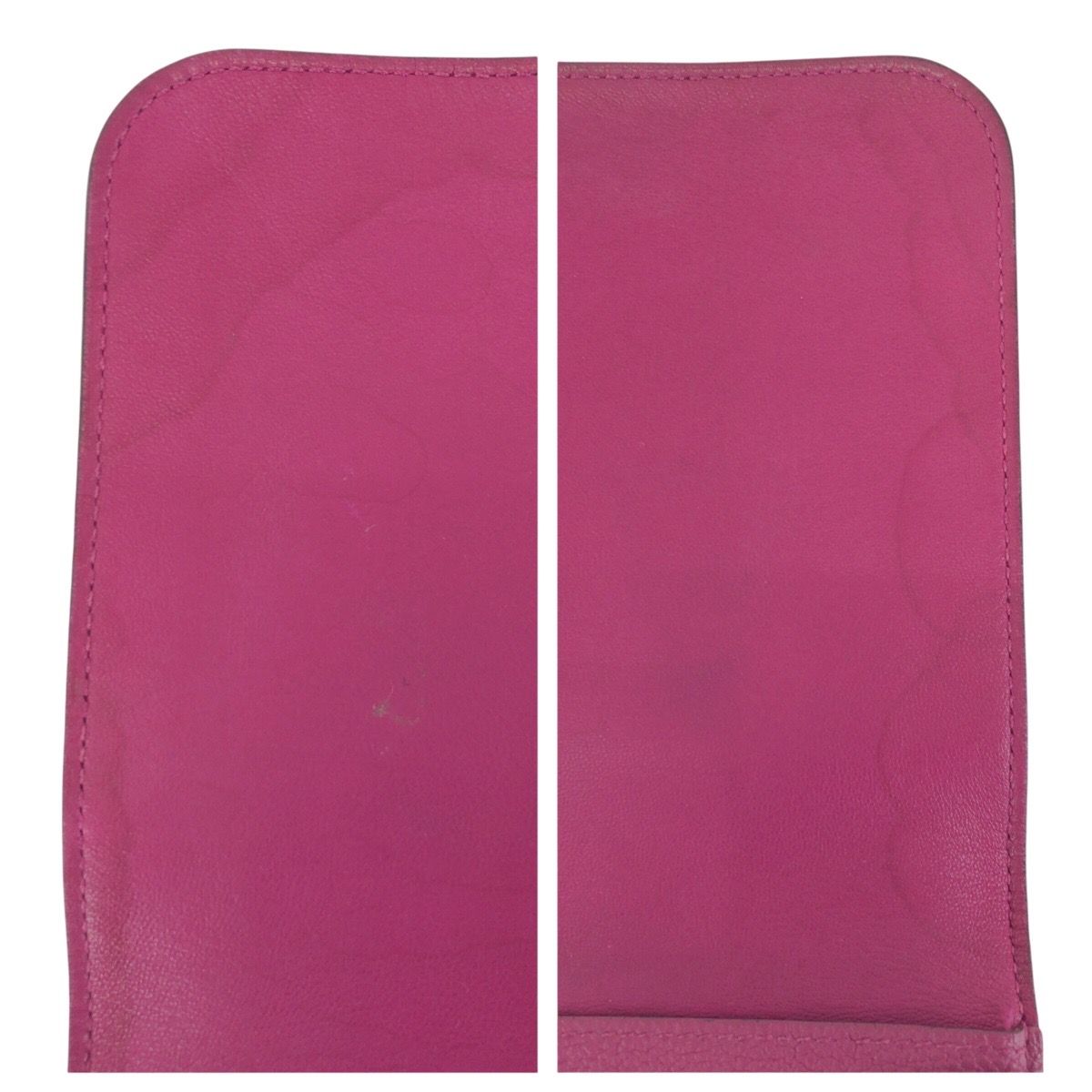 Hermes Dogon GM Rosepurple Pink Silver Togo Wallet — view 7