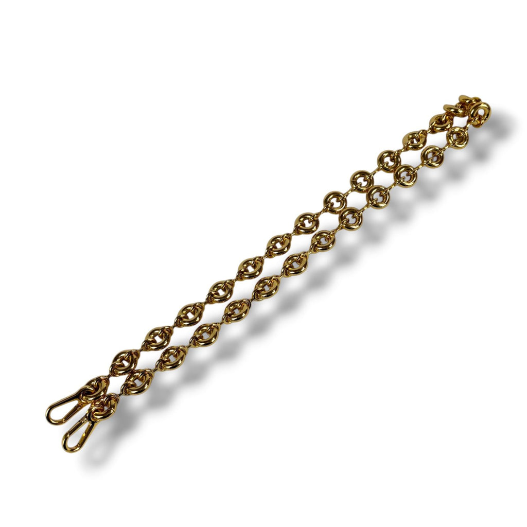 Loewe Donut Chain Shoulder Strap Bag Charm Gold — view 2