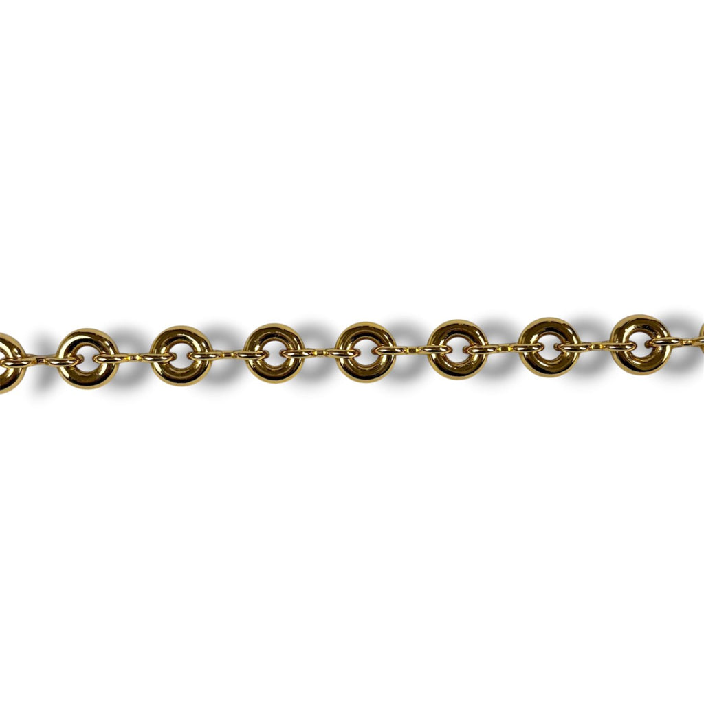Loewe Donut Chain Shoulder Strap Bag Charm Gold — view 4