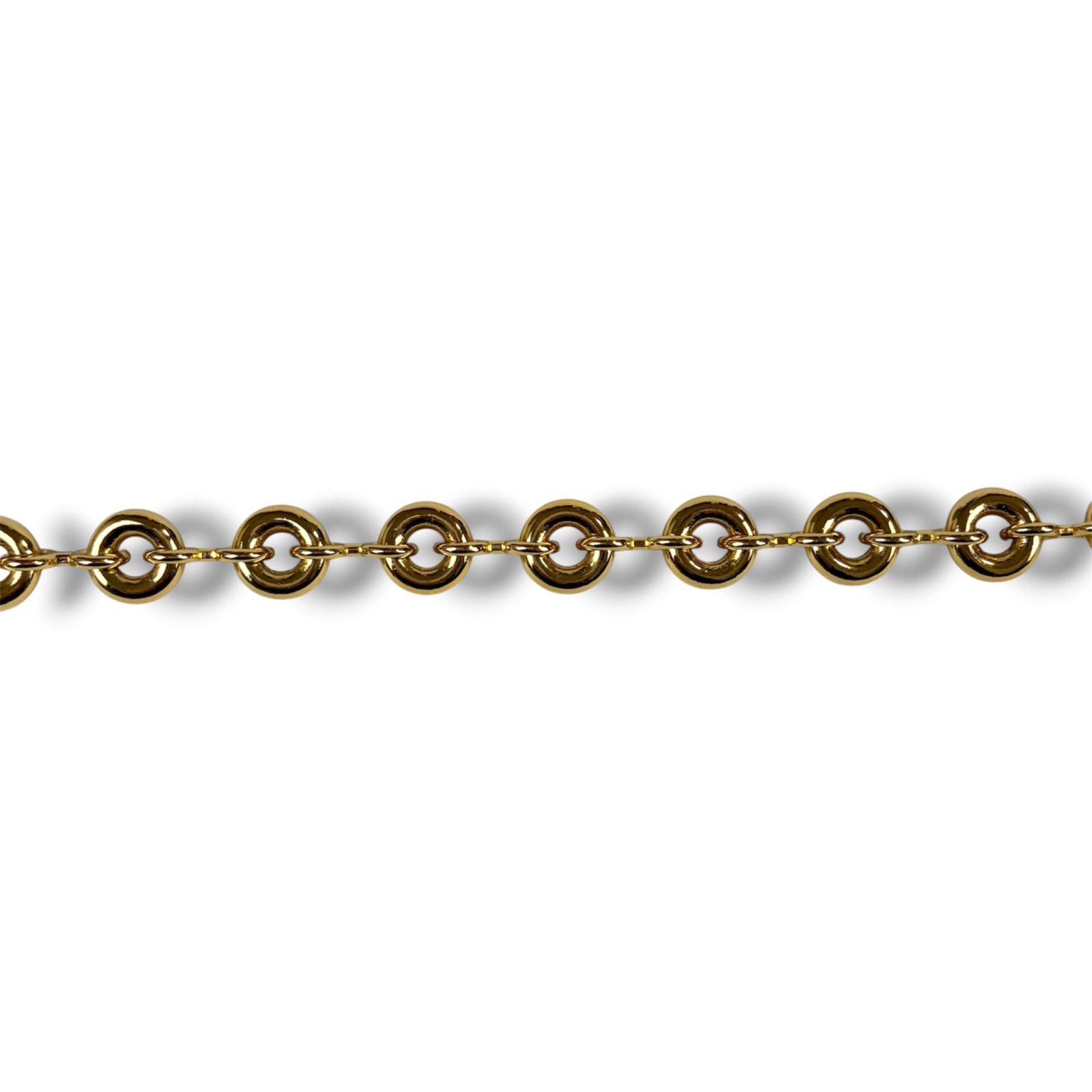 Loewe Donut Chain Shoulder Strap Bag Charm Gold — view 4