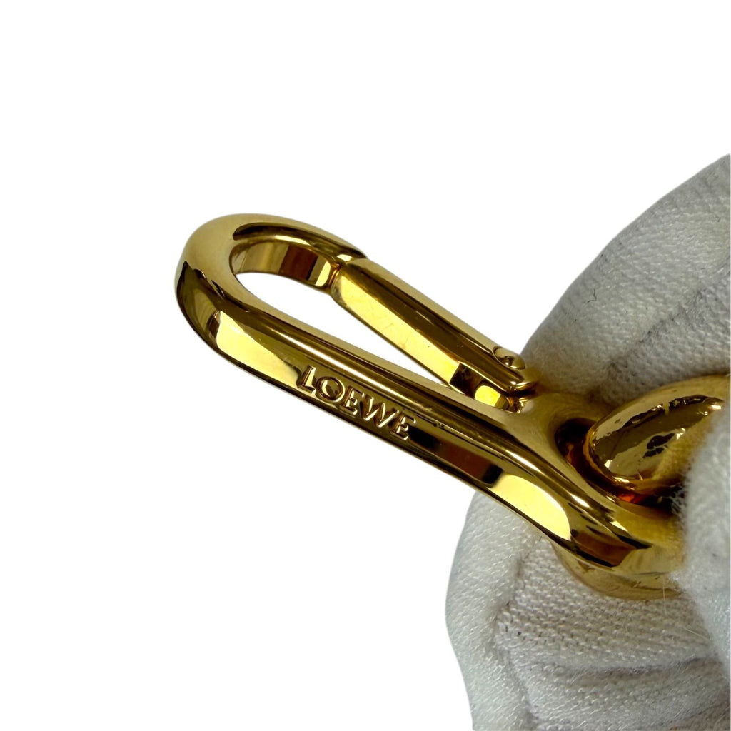 Loewe Donut Chain Shoulder Strap Bag Charm Gold — view 5
