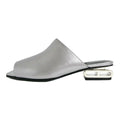 Hermes Mules Idole Silver 37 Chaine D'ancre Shoes