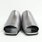 Hermes Mules Idole Silver 37 Chaine D'ancre Shoes — view 4