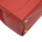 Celine 2-Way Shoulder Bag Top Handle Red Leather — view 6
