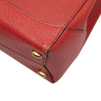 Celine 2-Way Shoulder Bag Top Handle Red Leather — view 7
