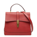 Celine 2-Way Shoulder Bag Top Handle Red Leather