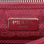 Prada Tessuto Quilted Crossbody Chain Shoulder Bag Ibisco Pink Nylon — view 9