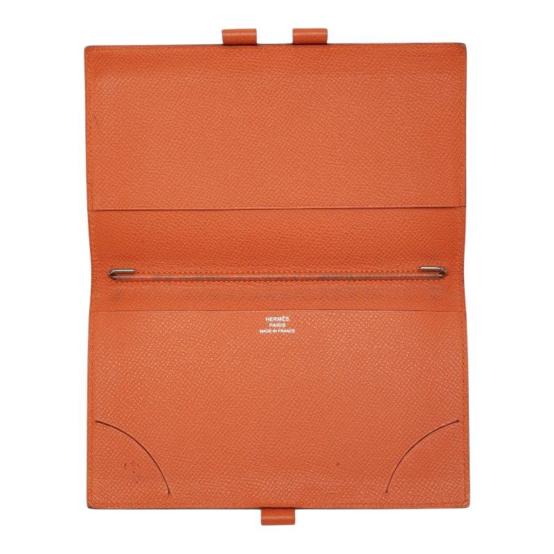 Hermes Agenda Vision Notebook Cover Orange Veau Epsom — view 6