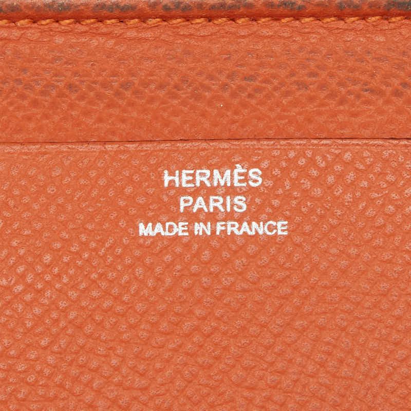 Hermes Agenda Vision Notebook Cover Orange Veau Epsom — view 7