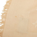 Louis Vuitton Shawl Monogram Beige Silk Wool 1- Scarf — view 2