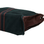 Hermes Fourre Tout MM Tote Wine Red Black Canvas — view 4