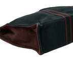 Hermes Fourre Tout MM Tote Wine Red Black Canvas — view 5