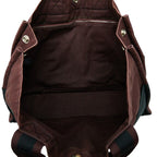 Hermes Fourre Tout MM Tote Wine Red Black Canvas — view 6