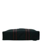Hermes Fourre Tout MM Tote Wine Red Black Canvas — view 3