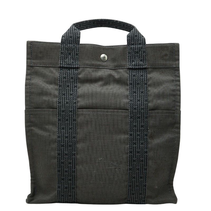 Hermes Her Line a Dos MM Backpack 2-Way Handbag Gray Canvas