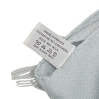 Hermes Shawl Blue Cashmere Silk 1- Scarf — view 5