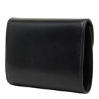 Celine Triomphe Small Wallet Trifold Black Leather — view 2