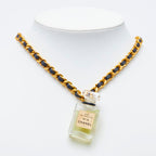 Chanel Perfume Bottle Chain Pendant Gold Plated Plastic — view 6