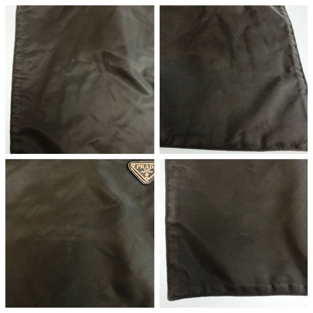 Prada Tessuto Black Silver Nylon Tote Shoulder — view 5